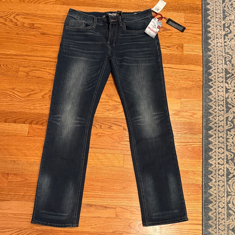 Buffalo David Bitton Men's Deep Indigo Straight Jeans